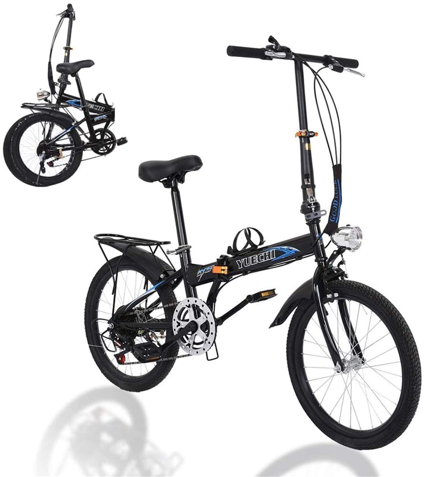 20吋 ミニベロ(小径車) 7speed/ブラック